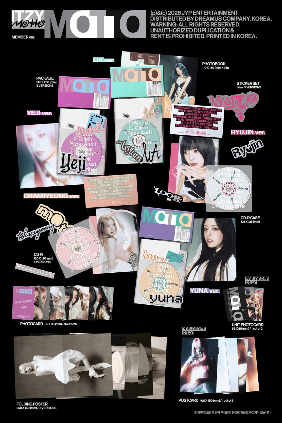 ITZY - Motto (Member Version) kpop album